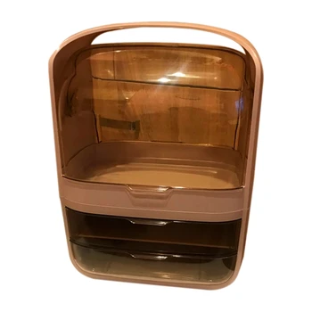 Makeup Organizer Large Capacity Waterproof Dustproof Bathroom Cosmetic Storage Box Desktop Beauty Storage Drawer Pink
Makeup Organizer Large Capacity Waterproof Dustproof Bathroom Cosmetic Storage Box Desktop Beauty Storage Drawer Pink