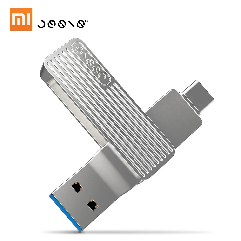 

Xiaomi Jessis U Disk 32GB 64GB 128GB Recorder Type-C Dual USB Flash Drive OTG USB 3.1 USB Stick For Phone Tablet PC MAC