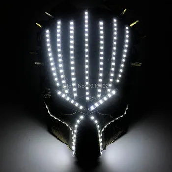 The Predator Mask Movie Theme Cosplay Props LED Strip Mask Scary Masquerade Party Mask For Glow Party Supplies
The Predator Mask Movie Theme Cosplay Props LED Strip Mask Scary Masquerade Party Mask For Glow Party Supplies