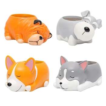 Cute Cartoon Dog Succulent Planters Resin Flower Pot for Home Tabletop Decor, Various Styles Available
Cute Cartoon Dog Succulent Planters Resin Flower Pot for Home Tabletop Decor, Various Styles Available