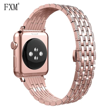 Luxury Diamond Strap for Apple Watch Band 42mm 38mm Series 5/4/3/2/1 Iwatch series 5 4 3 2 1 Stainless Steel Bracelet 44mm 40mm
Luxury Diamond Strap for Apple Watch Band 42mm 38mm Series 5/4/3/2/1 Iwatch series 5 4 3 2 1 Stainless Steel Bracelet 44mm 40mm