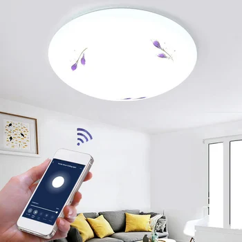 48W Smart WiFi Ceiling Lamp Voice Control Remote Dimmable LED Ceiling Lights Memory Function Bedroom Home Ceiling Light 85V-265V
48W Smart WiFi Ceiling Lamp Voice Control Remote Dimmable LED Ceiling Lights Memory Function Bedroom Home Ceiling Light 85V-265V