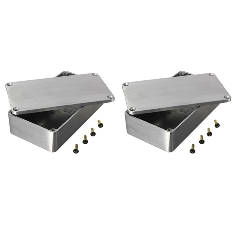 New Hot 2PCS Diecast Aluminium Electronics Project Box Case Enclosure in strument 1590B Style Guitar Effects Aluminium Stomp Box
New Hot 2PCS Diecast Aluminium Electronics Project Box Case Enclosure in strument 1590B Style Guitar Effects Aluminium Stomp Box