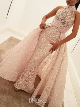 Pink Muslim Evening Dresses Mermaid High Collar Appliques Lace Islamic Dubai Saudi Arabia Long Evening Gown Prom Dress
Pink Muslim Evening Dresses Mermaid High Collar Appliques Lace Islamic Dubai Saudi Arabia Long Evening Gown Prom Dress