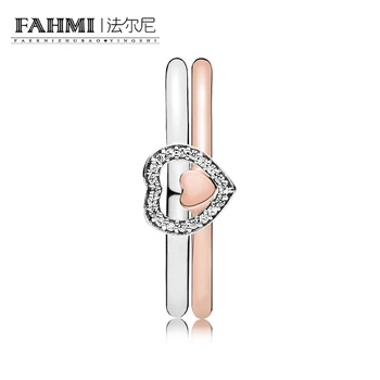 FAHMI 100% 925 Sterling Silver 1:1 RAU0322 Rose Two Become One Puzzle Ring Gift Set Quality Women Fashion Jewelry Gift Surprise
FAHMI 100% 925 Sterling Silver 1:1 RAU0322 Rose Two Become One Puzzle Ring Gift Set Quality Women Fashion Jewelry Gift Surprise