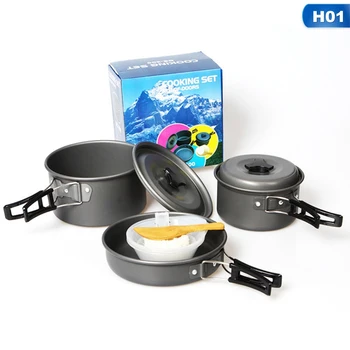 Portable Camping Tableware Cooking Set Outdoor Cookware Pan Pot Bowl Spoon Fork Utensils For Hiking Picnic Travel Wild Campismo
Portable Camping Tableware Cooking Set Outdoor Cookware Pan Pot Bowl Spoon Fork Utensils For Hiking Picnic Travel Wild Campismo