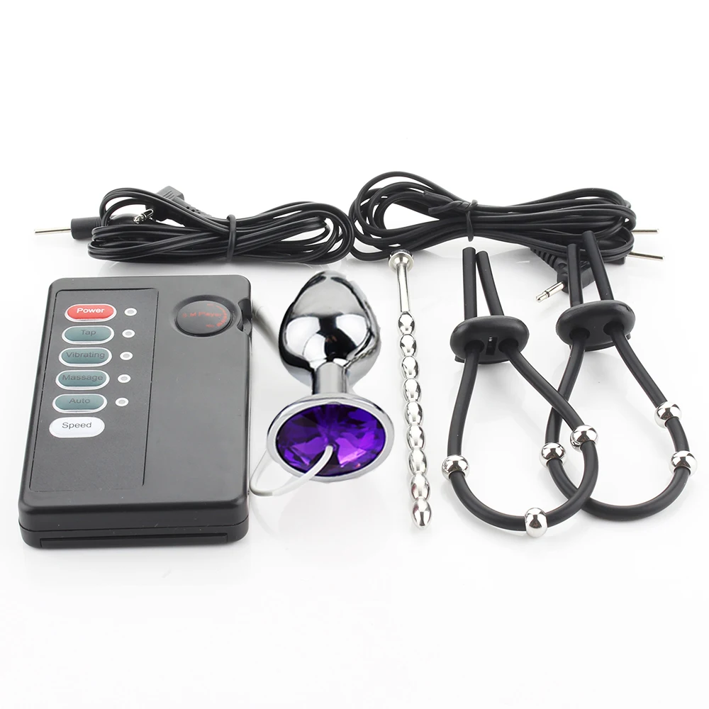 Анальная пробка с электростимуляцией 