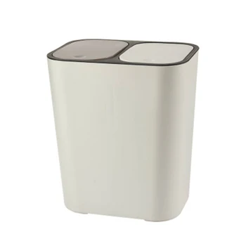 New Hot Trash Can Rectangle Plastic Push-Button Dual Compartment 12liter Recycling Waste Bin Garbage Can
New Hot Trash Can Rectangle Plastic Push-Button Dual Compartment 12liter Recycling Waste Bin Garbage Can