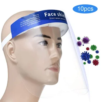 10 Pcs Full Face Shield Direct Splash Protection Anti-fog Anti-spray Anti-liquid Anti-oil Splash Professional Protective Mask
10 Pcs Full Face Shield Direct Splash Protection Anti-fog Anti-spray Anti-liquid Anti-oil Splash Professional Protective Mask