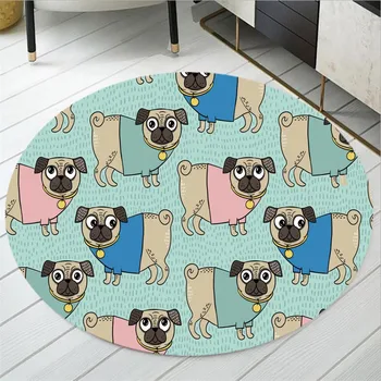 Pug Pet Dogs Round Carpet 3D Print Bulldog Computer Chair Area Carpet Cartoon Animals Play Tent Floor Mat Home Floor Rugs
Pug Pet Dogs Round Carpet 3D Print Bulldog Computer Chair Area Carpet Cartoon Animals Play Tent Floor Mat Home Floor Rugs
