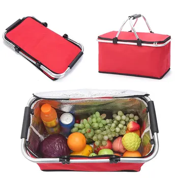 Coated Insulated Durable Oxford Picnic Basket Heat Preservation Aluminum Frame Handles Foldable Shopping Basket Outdoor Camping
Coated Insulated Durable Oxford Picnic Basket Heat Preservation Aluminum Frame Handles Foldable Shopping Basket Outdoor Camping