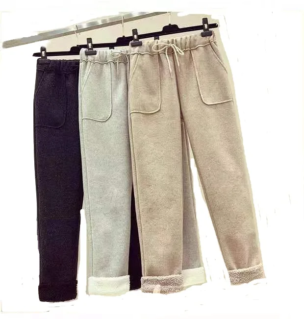 Woolen Women Wiinter Pants Lmitation Lamskin Cashmere Pants Loose Halan Pants Long Trousers Plus Size
Woolen Women Wiinter Pants Lmitation Lamskin Cashmere Pants Loose Halan Pants Long Trousers Plus Size