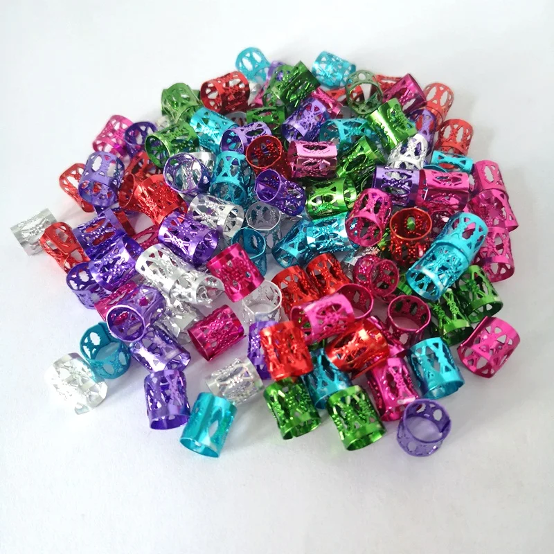 100pcs Fancy Color Dreadlock Rings Hair Lock Beads For Hair Braids Extensions Application 7 Color Available
100pcs Fancy Color Dreadlock Rings Hair Lock Beads For Hair Braids Extensions Application 7 Color Available