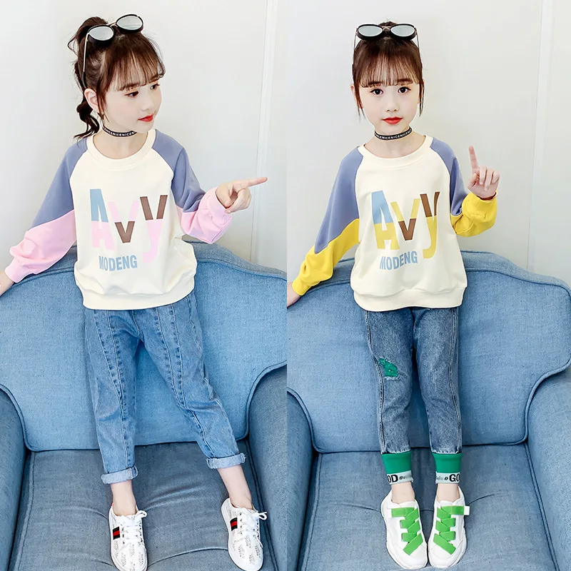 Girl Long Sleeve T-shirt 2021 New Autumn Children Kids Clothing Sweatshirt Girls Hoodies for Girls 6 8 10 12 14 Years Old
Girl Long Sleeve T-shirt 2021 New Autumn Children Kids Clothing Sweatshirt Girls Hoodies for Girls 6 8 10 12 14 Years Old
