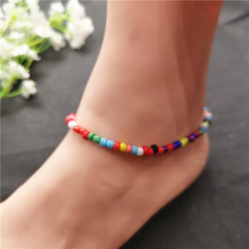 New Arrival 4mm Beaded Anklets for Women Bohemian Colorful Ankle Chain Bracelet on Leg 2019 Fashion Beach Jewelry 13 Color
New Arrival 4mm Beaded Anklets for Women Bohemian Colorful Ankle Chain Bracelet on Leg 2019 Fashion Beach Jewelry 13 Color