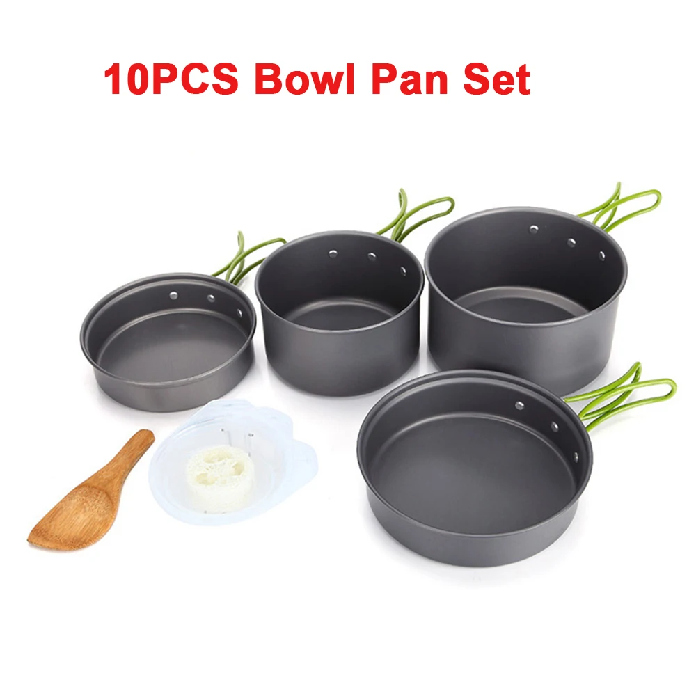Outdoor Portable Cooking Pot for 2-3 Persons Bowl Pan Set Camping Utensils Dishes Cookware Set Camping Picnic Tableware Cookware
Outdoor Portable Cooking Pot for 2-3 Persons Bowl Pan Set Camping Utensils Dishes Cookware Set Camping Picnic Tableware Cookware
