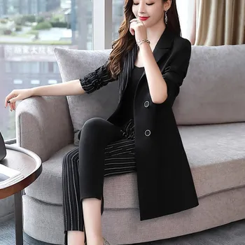 2019 Women Long Sleeve Patchwork Office Suits Set Notched Work Single Breasted Striped Blazer Jacket And Pants Suit Set
2019 Women Long Sleeve Patchwork Office Suits Set Notched Work Single Breasted Striped Blazer Jacket And Pants Suit Set