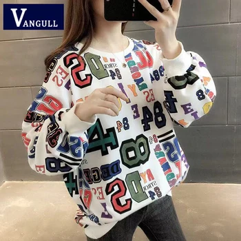 Vangull Digital Print Hoodies Pullover Long Sleeve O-Neck Collar Women Sweatshirt Spring Loose Fashion Harajuku Hoodies women 
Vangull Digital Print Hoodies Pullover Long Sleeve O-Neck Collar Women Sweatshirt Spring Loose Fashion Harajuku Hoodies women