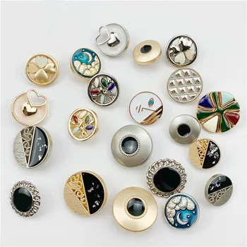 6Pcs High-grade Gold Silver Metal Shank Buttons for Sewing Coat Sweater Shirt DIY Clothing Accessories Heart Decorative Buttons
6Pcs High-grade Gold Silver Metal Shank Buttons for Sewing Coat Sweater Shirt DIY Clothing Accessories Heart Decorative Buttons