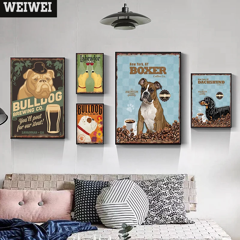Bulldog Shabby Chic Home Bar Cafe Vintage Wall Decor Art Metal Tin Signs Pub Tavern Retro Decorative Plates Metal Poster WEIWEI
Bulldog Shabby Chic Home Bar Cafe Vintage Wall Decor Art Metal Tin Signs Pub Tavern Retro Decorative Plates Metal Poster WEIWEI