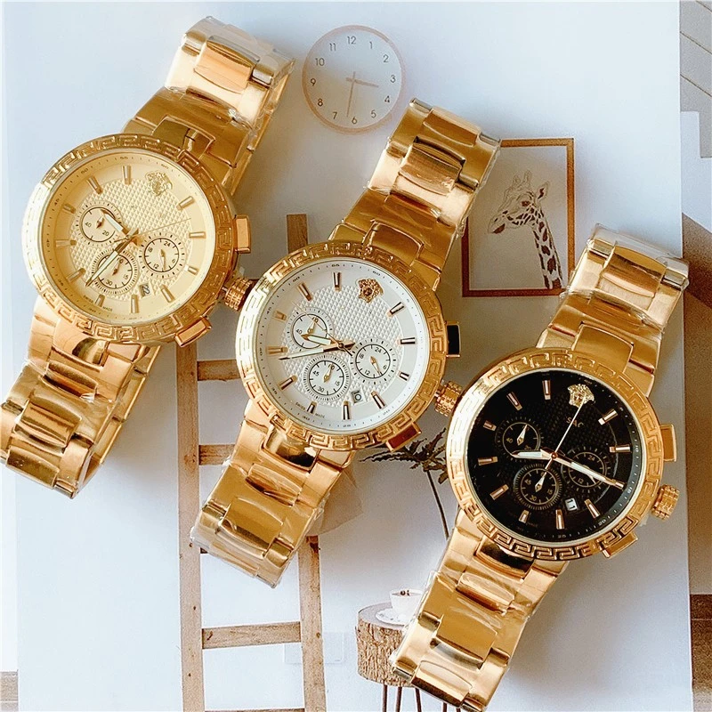 Luxury Fashion Men's Golden Watch Waterproof Quartz Wrist Watch With Stainless steel strap relogio masculino 2020
Luxury Fashion Men's Golden Watch Waterproof Quartz Wrist Watch With Stainless steel strap relogio masculino 2020