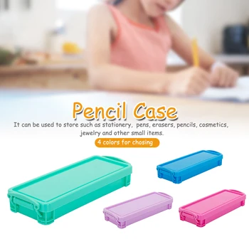 Stackable Pencil Case Brush Office Supplies Storage Box Solid Pen Container Cosmetics Desk Organizer Drawing Tools Stationery
Stackable Pencil Case Brush Office Supplies Storage Box Solid Pen Container Cosmetics Desk Organizer Drawing Tools Stationery