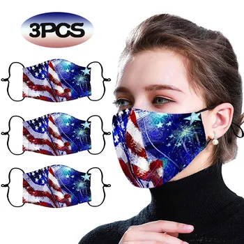 Mascarilla 3pcs Usa Flag Print Washable Reusable Face Mask Fashion Adult Fabric Mask Windproof Foggy Haze Mouth Mask
Mascarilla 3pcs Usa Flag Print Washable Reusable Face Mask Fashion Adult Fabric Mask Windproof Foggy Haze Mouth Mask