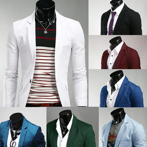 Solid Color Slim Fit Korean-style Suit Small Suit Coat Men's Mens Slim Fit Suit Blazer
Solid Color Slim Fit Korean-style Suit Small Suit Coat Men's Mens Slim Fit Suit Blazer