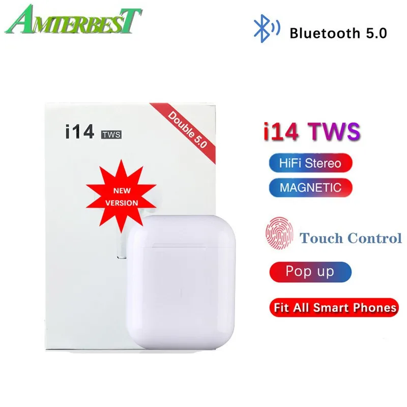 AMTERBEST I14 TWS Wireless Bluetooth Earphones Earbuds Headsets Touch Control Bleutooth Sports Headphone In Ear Phones Audifonos
AMTERBEST I14 TWS Wireless Bluetooth Earphones Earbuds Headsets Touch Control Bleutooth Sports Headphone In Ear Phones Audifonos