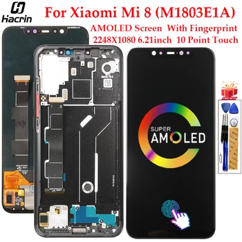 Display For Xiaomi Mi 8 Mi8 LCD Display Touch Screen Digitizer Assembly Replacement LCD For Xiaomi Mi 8 M1803E1A Screen 6.21inch
Display For Xiaomi Mi 8 Mi8 LCD Display Touch Screen Digitizer Assembly Replacement LCD For Xiaomi Mi 8 M1803E1A Screen 6.21inch