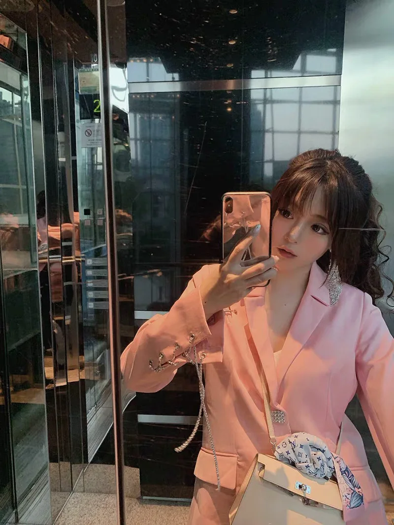 Jacket Woman New Cherry Pollen Slim Suit Jacket 2019 Notched Single Button Suit Women Jackets and Coats
Jacket Woman New Cherry Pollen Slim Suit Jacket 2019 Notched Single Button Suit Women Jackets and Coats