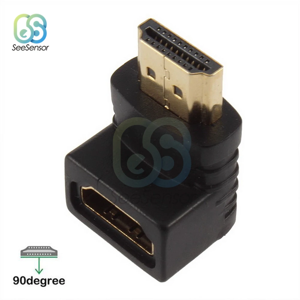 Кабель HDMI с углом 270/90 градусов внешний штекер разъем для 1080P HDTV адаптер конвертер