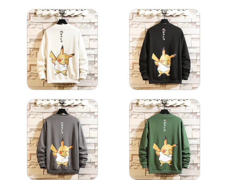 Anime Japanese Style Cartoon Sweatshirt Men's Anime Japanese Style Cartoon Sweatshirt Men's