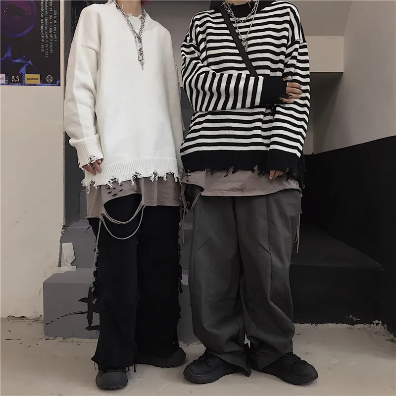 Trend Korea Ins Knitted Sweater Harajuku Beggar Loose Couple Joker Casual Pullover High Street Top Oversize Autumn Winter New
Trend Korea Ins Knitted Sweater Harajuku Beggar Loose Couple Joker Casual Pullover High Street Top Oversize Autumn Winter New