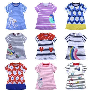 Summer Style Cotton Dress for Girls Kids Clothes Short-Sleeved O-Neck Princess Cartoon Dresses 1-6 Years Old
Summer Style Cotton Dress for Girls Kids Clothes Short-Sleeved O-Neck Princess Cartoon Dresses 1-6 Years Old