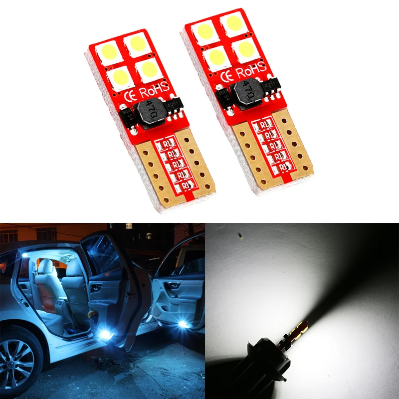 2pcs 12v 24v T10 LED W5W Canbus 168 White Car Interior Light Bulb 3030 SMD No Error Auto Door Dome Reading Lamp for Car Truck
2pcs 12v 24v T10 LED W5W Canbus 168 White Car Interior Light Bulb 3030 SMD No Error Auto Door Dome Reading Lamp for Car Truck