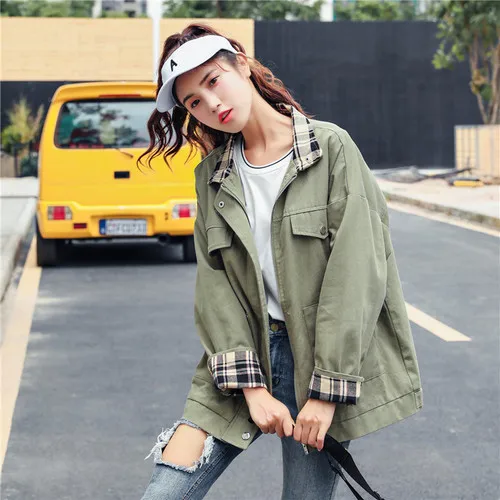 2019 New Autumn Bomber Jacket Women Unisex Loose Jacket Student Bf Harajuku Coat Oversize Jacket Female Basic Coats Korean Style
2019 New Autumn Bomber Jacket Women Unisex Loose Jacket Student Bf Harajuku Coat Oversize Jacket Female Basic Coats Korean Style