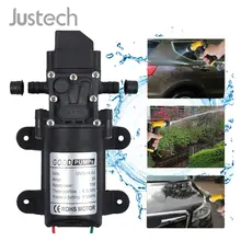 Justech DC 12 В 60 Вт высокое давление микро мембранный Водяной насос автоматический переключатель 5л/мин для RV Camper морской лодки газон(China)
