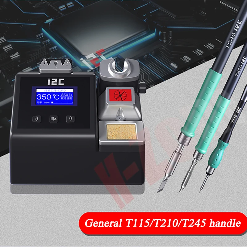 I2C nano soldering station set 1S rapid temperature rise, suitable for C115 C210 C245 handle mobile phone motherboard welding
I2C nano soldering station set 1S rapid temperature rise, suitable for C115 C210 C245 handle mobile phone motherboard welding