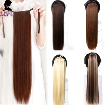 LUPU 22” Long straight Ponytail Clip in Hair Extensions Drawstring on Synthetic HairPiece Heat Resistent For Women Natural Hair
LUPU 22” Long straight Ponytail Clip in Hair Extensions Drawstring on Synthetic HairPiece Heat Resistent For Women Natural Hair