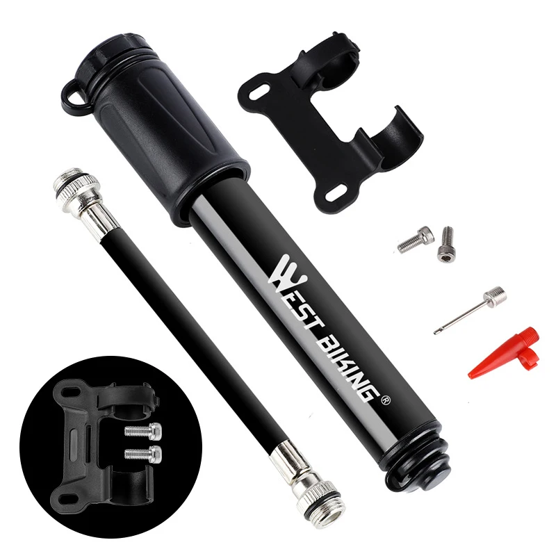 Bicycle Pump Mini Convenient High Pressure Pump Mountain Bike Front Fork Trachea Shock Belt Valve Hose Pumps Bicycle Accessories 
Bicycle Pump Mini Convenient High Pressure Pump Mountain Bike Front Fork Trachea Shock Belt Valve Hose Pumps Bicycle Accessories