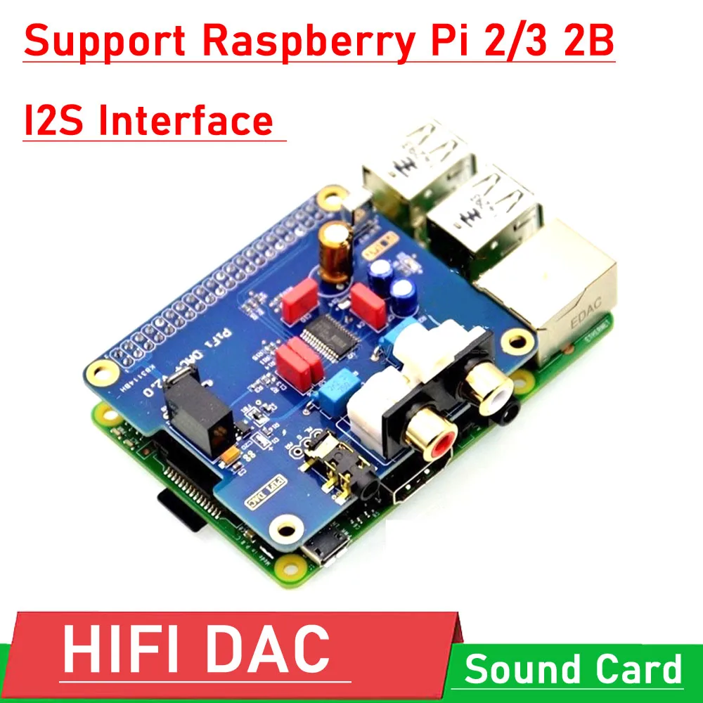 Raspberry pi 2B / B+ 2/ 3 HIFI DAC + Sound Card Digital Audio Module I2S Interface PCM5122 for PIR 2B 3 Volumio Music
Raspberry pi 2B / B+ 2/ 3 HIFI DAC + Sound Card Digital Audio Module I2S Interface PCM5122 for PIR 2B 3 Volumio Music