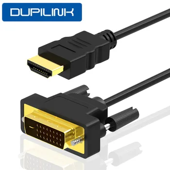 HDMI to DVI Cable DVI to HDMI Male 24+1 DVI-D Male Adapter Gold Plated 1080P for HDTV DVD Projector PlayStation 4 PS4/3 TV BOX
HDMI to DVI Cable DVI to HDMI Male 24+1 DVI-D Male Adapter Gold Plated 1080P for HDTV DVD Projector PlayStation 4 PS4/3 TV BOX