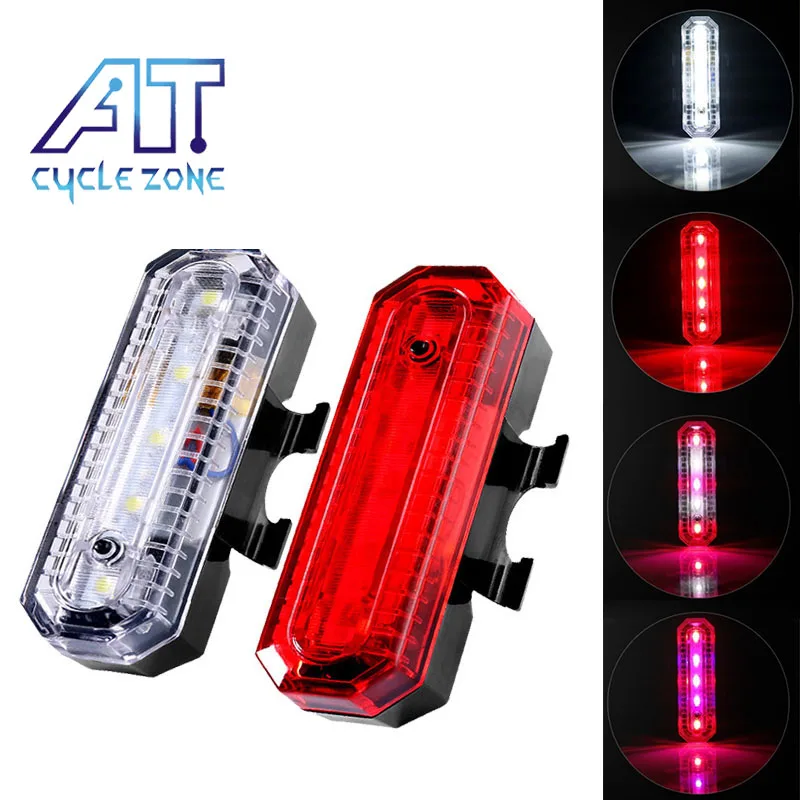 CYCLE ZONE USB rechargeable Bicycle Tail lights MTB Waterproof 5 LED Warning lights 4 modes taillight Bicycle Accessories
CYCLE ZONE USB rechargeable Bicycle Tail lights MTB Waterproof 5 LED Warning lights 4 modes taillight Bicycle Accessories