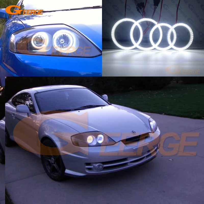 Для Hyundai Tiburon Tuscani Coupe SIII GK 2003 2004 2005 2006 ультра яркий SMD СВЕТОДИОДНЫЙ ангельские