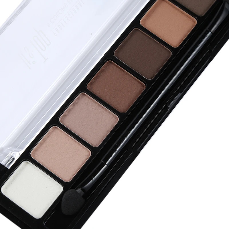 

8 Earth Color Nude Makeup Eye Shadow Palette Naked Smoky Glitter Matte Make Up Brush Tool Set Eyeshadow Maquillage Cosmetics