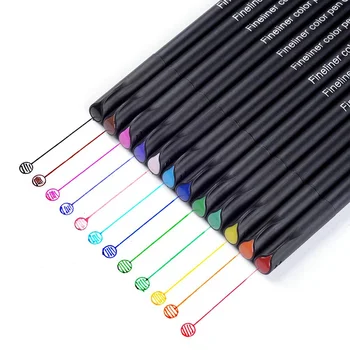 New High Quality 12/24/36 Fineliner Color Pen Set Fine Line Colored Sketch Arts Drawing Marker Pens For Graffiti Hook Fiber Pens
New High Quality 12/24/36 Fineliner Color Pen Set Fine Line Colored Sketch Arts Drawing Marker Pens For Graffiti Hook Fiber Pens