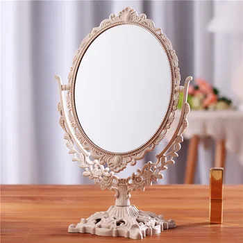 Portable Makeup Mirror Desktop Vanity Mirror Double Sided Backlit Mirrors European-style Mirrors Dormitory Cosmetic Mirror
Portable Makeup Mirror Desktop Vanity Mirror Double Sided Backlit Mirrors European-style Mirrors Dormitory Cosmetic Mirror