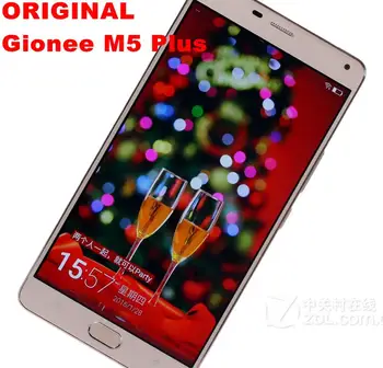 

In Stock Original Gionee M5 Plus Smart Phone Android 5.1 6.0" MTK6753 Octa Core 3GB RAM 64GB ROM 5020mAh Fingerprint ID