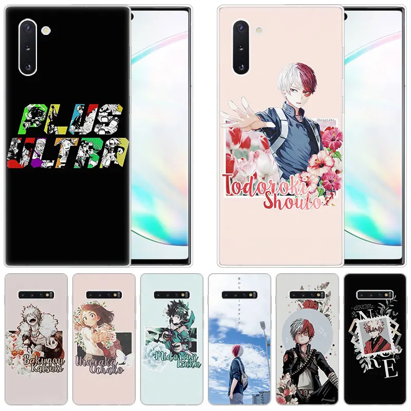 Anime My Hero Academia Silicone Case for Samsung Galaxy Note 10 Pro 9 8 5 M30S M40 S10E S10 5G S9 S8 Plus S7 S6 Edge S5 Cover | Мобильные